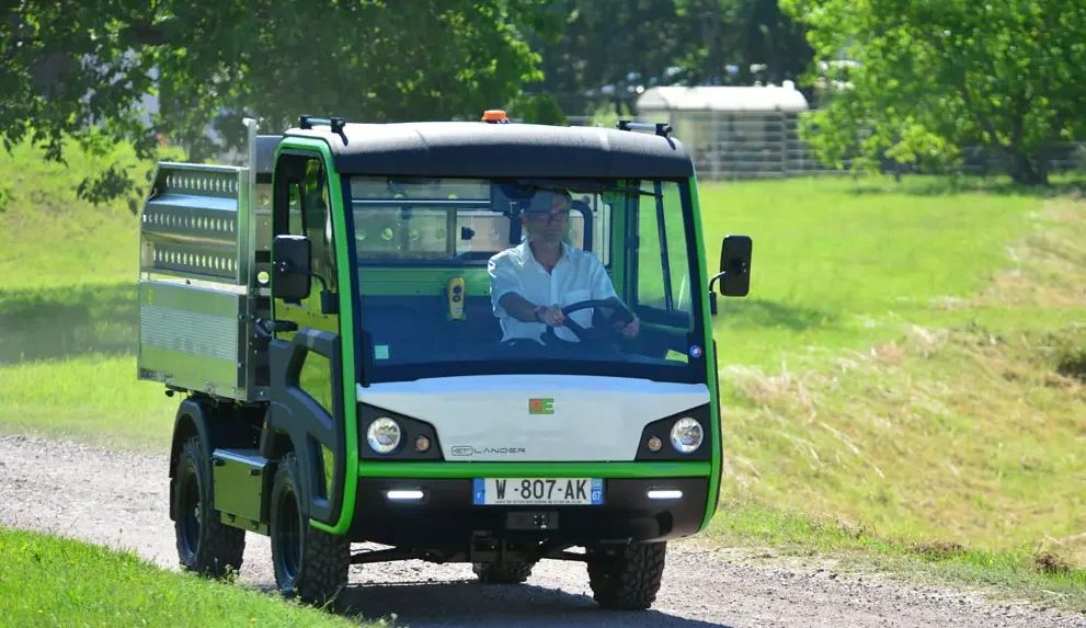 etesia et lander elektrisch voertuig bonenkamp