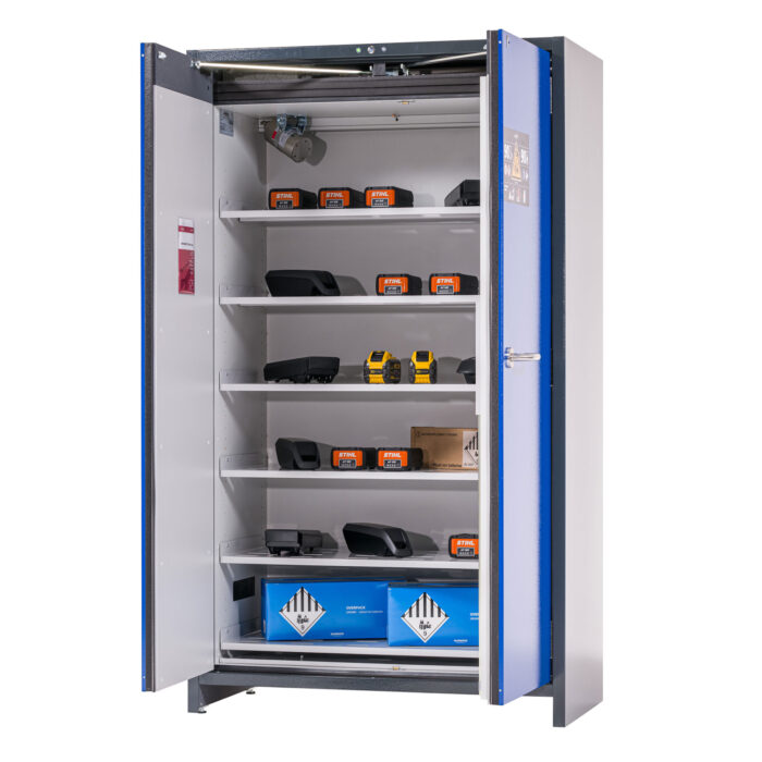 asecos veiligheidskast accu, batterij opslag ioncore 90 5 (kopie)