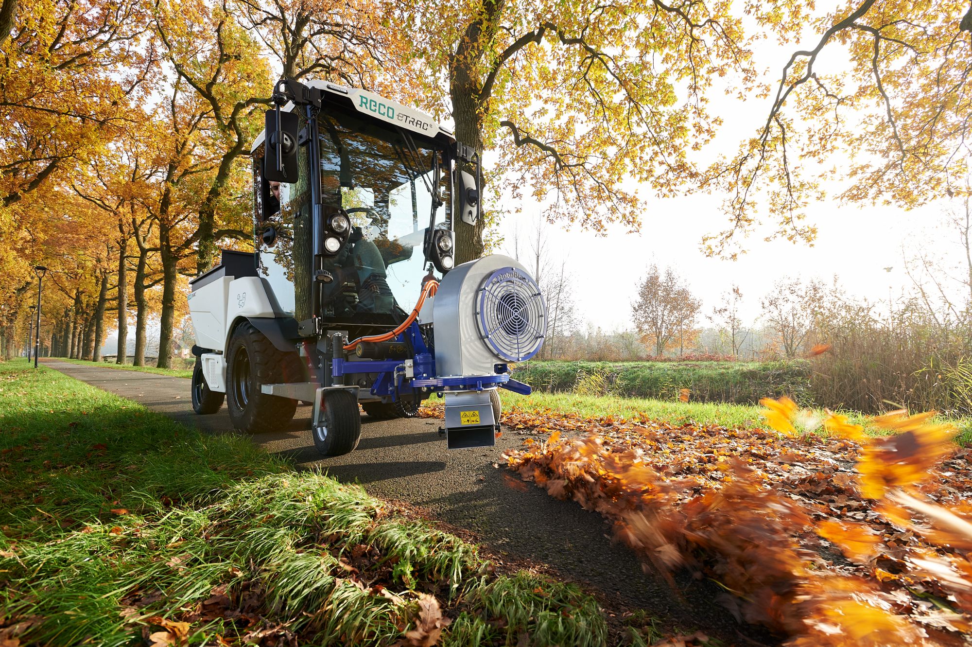 reco etrac+elektrische bladblazer bonenkamp noord holland