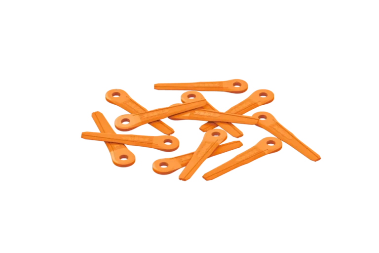 set kunststofmessen, (twaalf stuks)