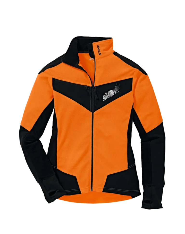 fleecejack, dynamic, maat xl, fluo oranje